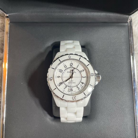 CHANEL Jewelry - Chanel White Ceramic Watch